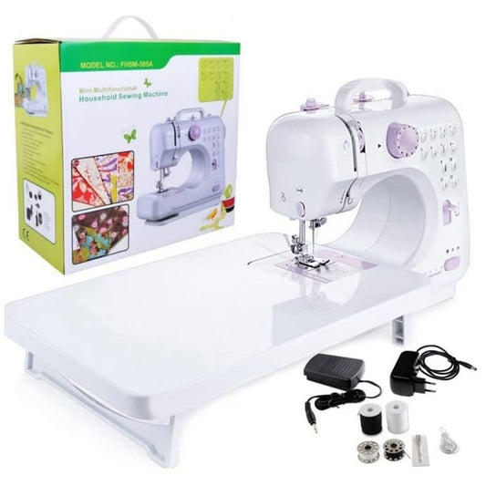 Maquina de Coser + MESA Portátil 12 Puntadas + 16 Libros de Costura Ebook